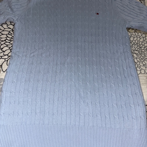 Light baby blue short sleeve sweater - Picture 7 of 7